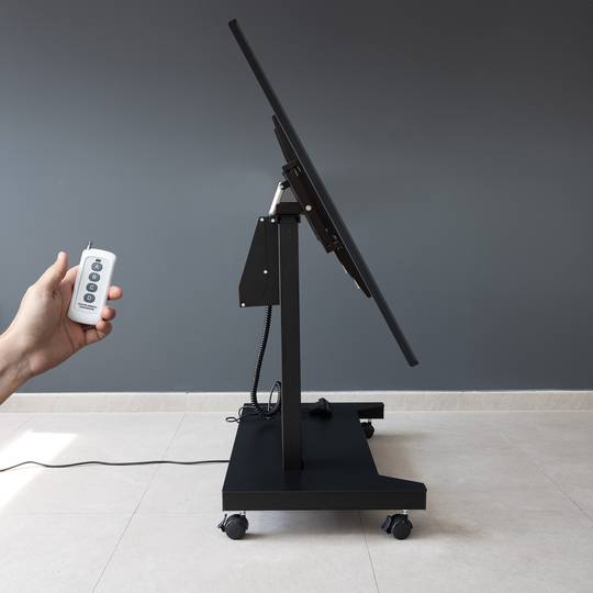 Suporte de chão com rodas para TV LCD LED de ecrã plano de 52