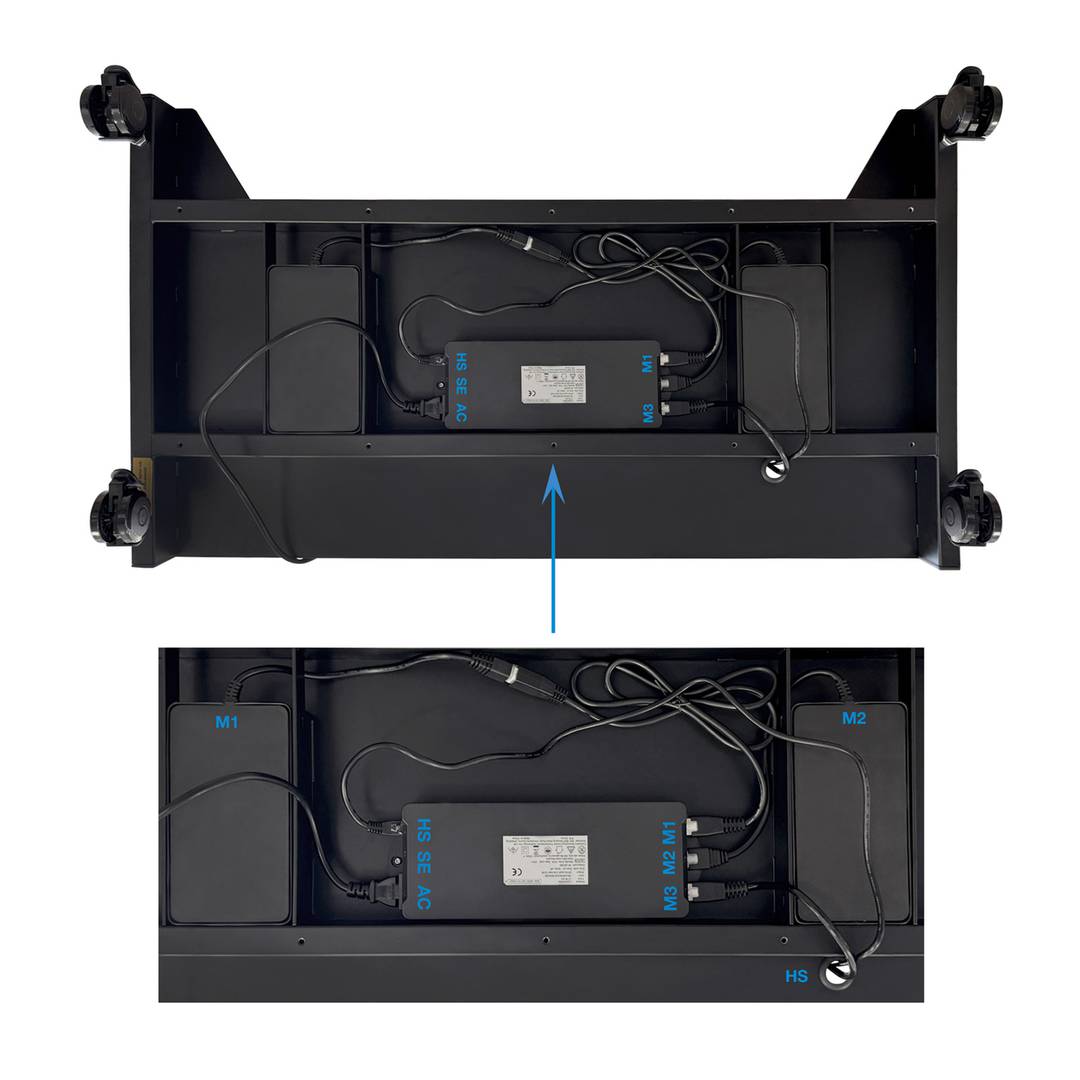 Suporte de chão com rodas para TV LCD LED de ecrã plano de 52