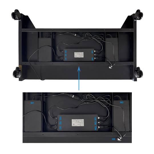 Suporte de chão com rodas para TV LCD LED de ecrã plano de 52