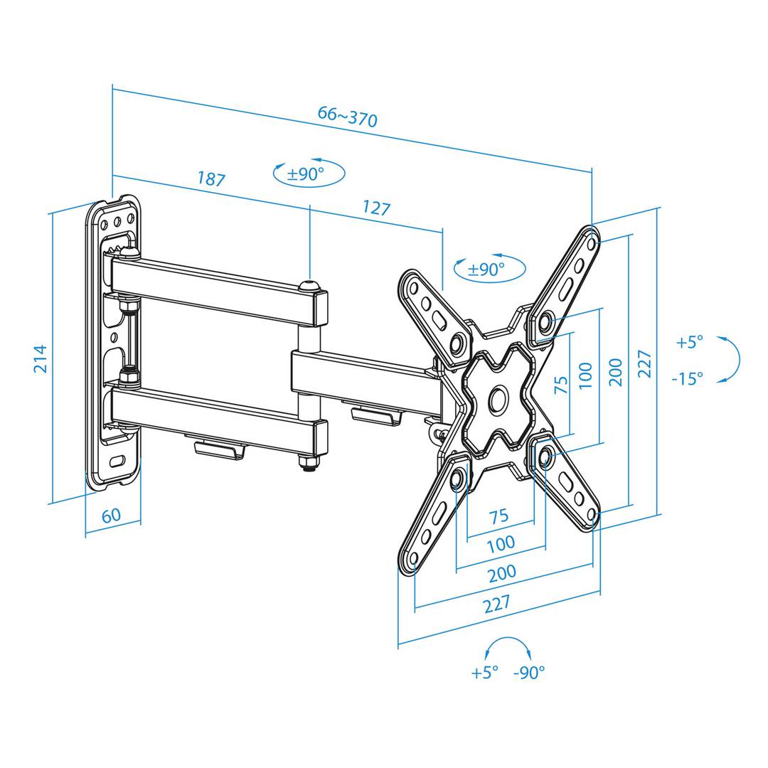 Uchwyt ścienny do ekranu LCD do telewizorów 13