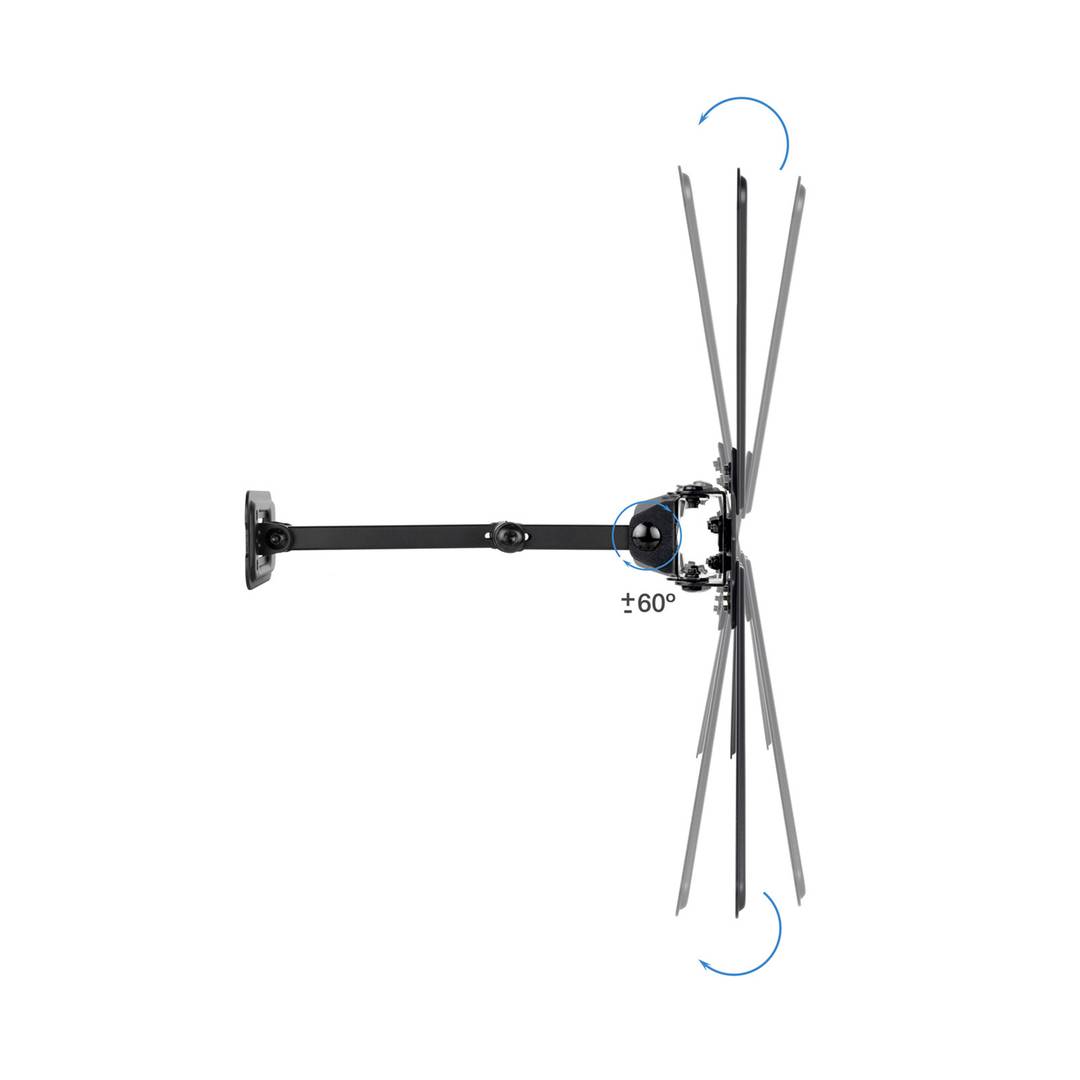 Support mural pour écran LCD pour téléviseur articulé de 13