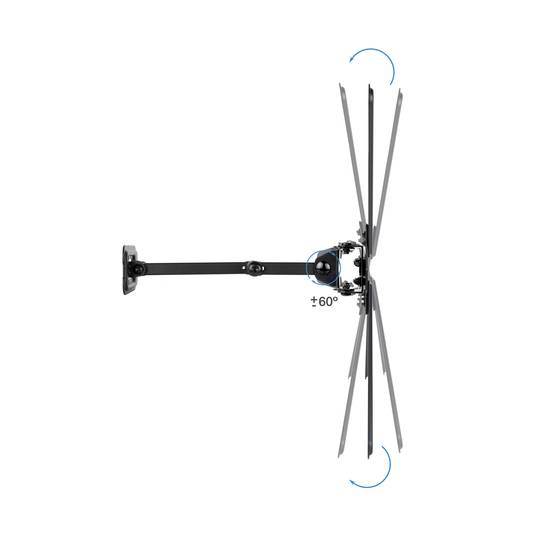 Support mural pour écran LCD pour téléviseur articulé de 13