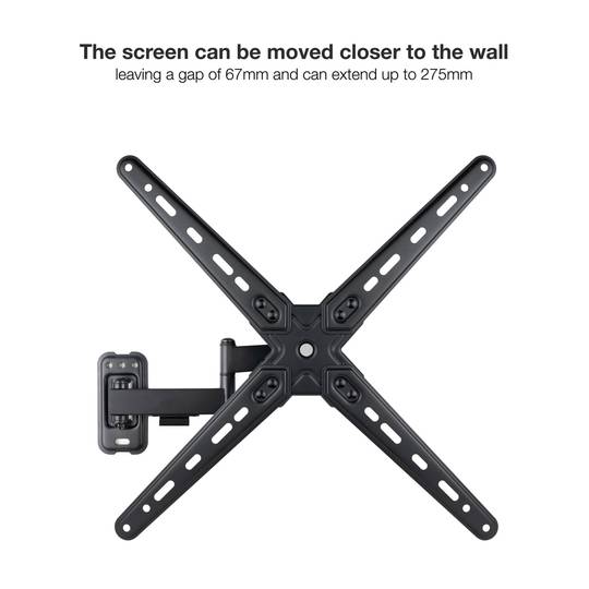 Support mural pour écran LCD pour téléviseur articulé de 13