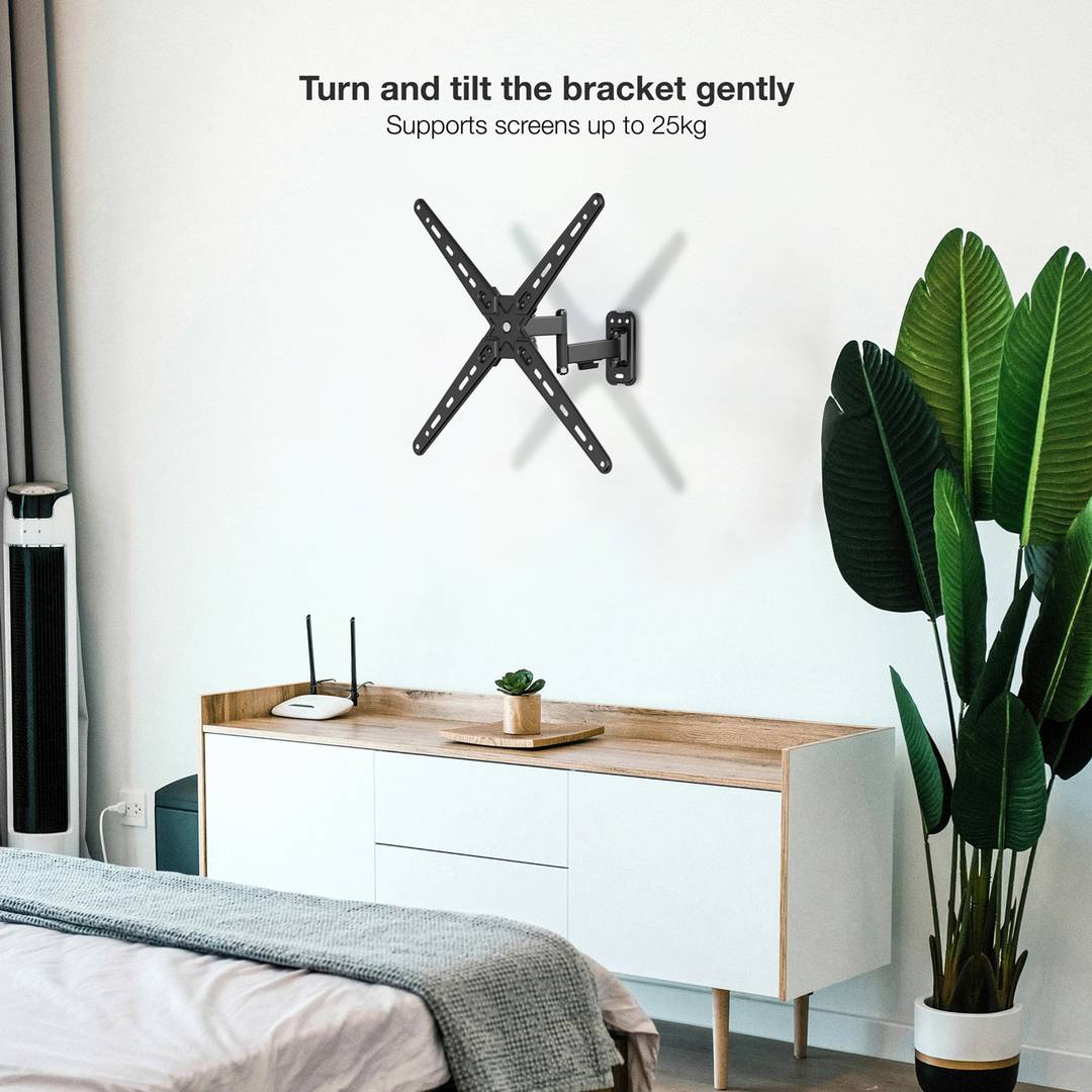 Support mural pour écran LCD pour téléviseur articulé de 13