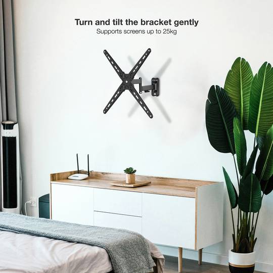 Support mural pour écran LCD pour téléviseur articulé de 13