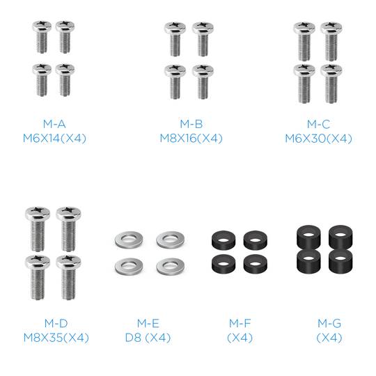 Suporte de tecto para ecrã plano de 32