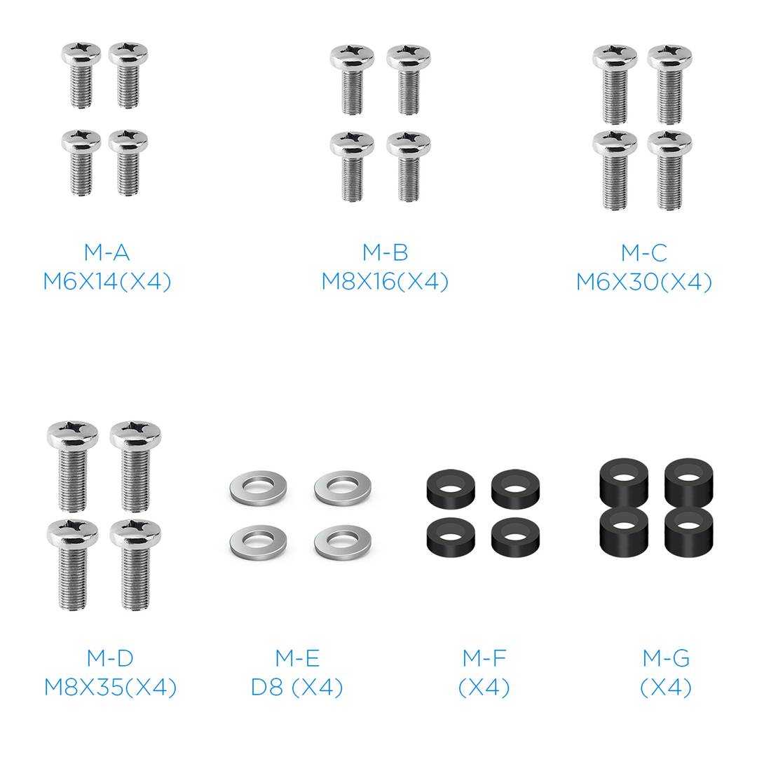 Suporte de tecto XL para ecrã plano de 43