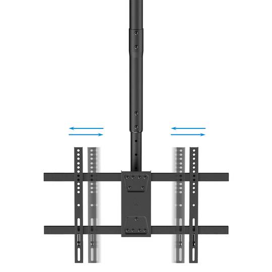 Suporte de tecto para 2 ecrãs planos de 43