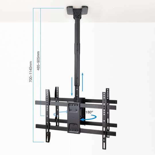 Suporte de tecto para 2 ecrãs planos de 43