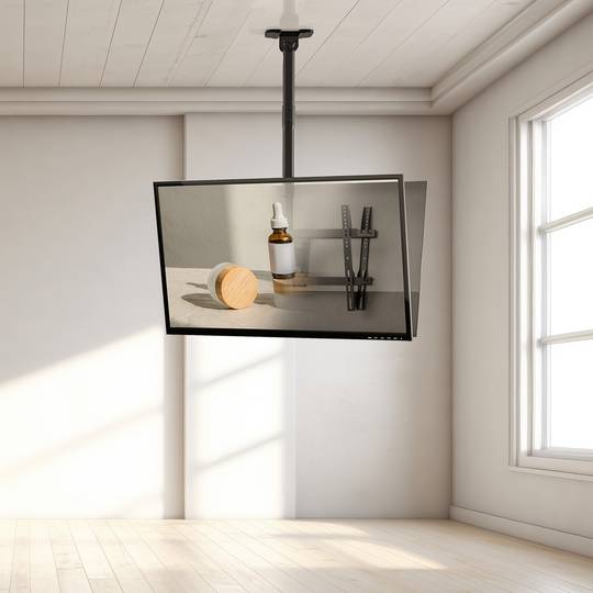 Suporte de tecto para 2 ecrãs planos de 43