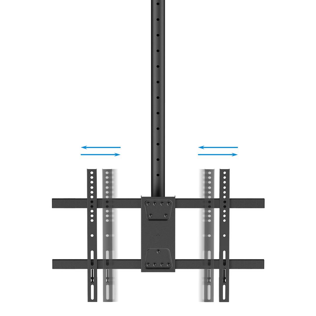 Support plafond XL pour 2 écrans plats de 43