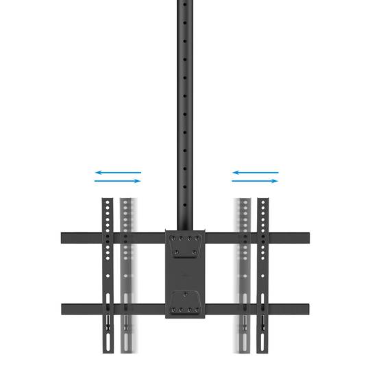 Support plafond XL pour 2 écrans plats de 43