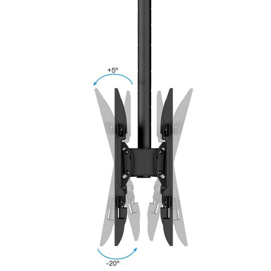 Support plafond XL pour 2 écrans plats de 43