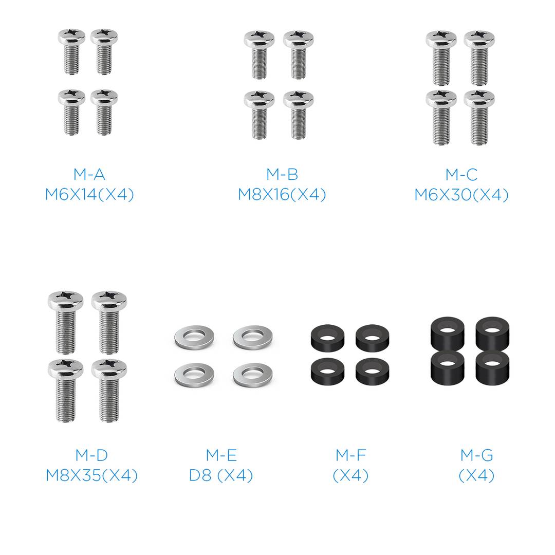 Support plafond XL pour 2 écrans plats de 43