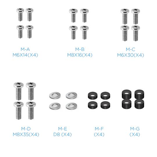 Support plafond XL pour 2 écrans plats de 43