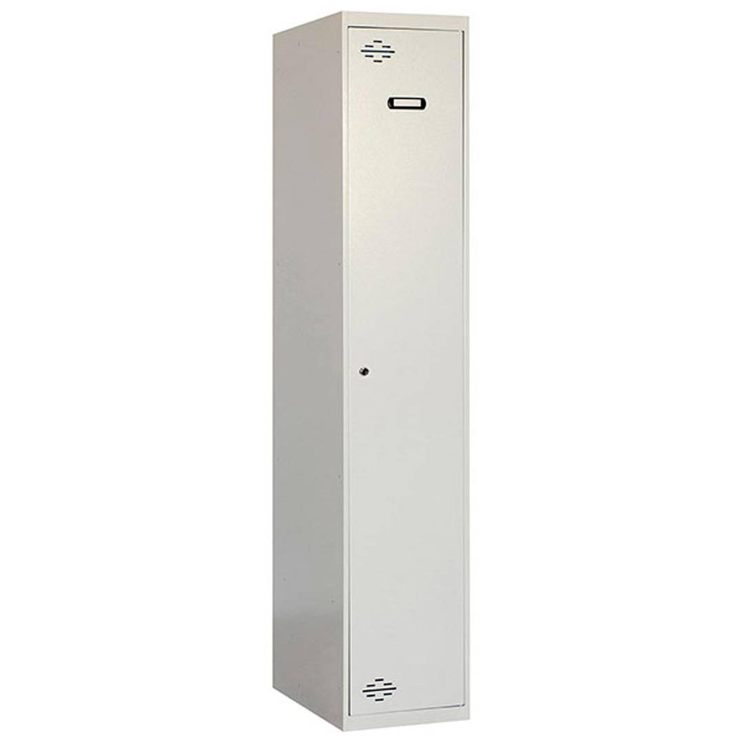 Armário de armazenamento de metal com 1 módulo e 1 compartimento 1800 x 300 x 500 mm da RackMatic na cor cinza e cinza