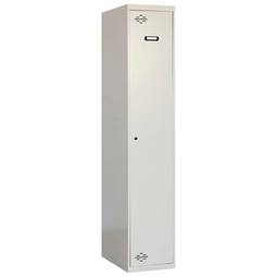 Metalowa szafa magazynowa z 1 modułem i 1 komorą 1800 x 300 x 500 mm firmy RackMatic w kolorze szarym i szarym