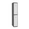 Metalen opbergkast van 1 module met 2 vakken 1800 x 300 x 500 mm van RackMatic kleur antraciet en wit