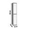 Metalen opbergkast van 1 module met 2 vakken 1800 x 300 x 500 mm van RackMatic kleur antraciet en wit