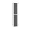 Taquilla consigna de metal de 1 módulo de 2 compartimentos 1800 x 300 x 500 mm Simonlocker Simonrack color blanco y antracita