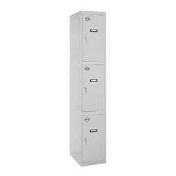 Metalowa szafa magazynowa z 1 modułem i 3 przegrodami 1800 x 300 x 500 mm firmy RackMatic w kolorze szarym i szarym