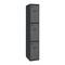 Taquilla consigna de metal de 1 módulo de 3 compartimentos 1800 x 300 x 500 mm Simonlocker Simonrack color antracita y antracita