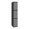 1-module metal storage locker with 3 compartments 1800 x 300 x 500 mm by Simonrack anthracite and gray color
