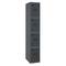 Taquilla consigna de metall d'1 mòdul de 4 compartiments 1800 x 300 x 500 mm de Simonrack color antracita i antracita