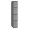 Taquilla consigna de metal de 1 módulo de 4 compartimentos 1800 x 300 x 500 mm Simonlocker Simonrack color antracita y gris