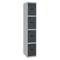Casier de rangement en métal de 1 module avec 4 compartiments 1800 x 300 x 500 mm de RackMatic de couleur gris et anthracite