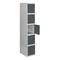 Metalowa szafa magazynowa z 1 modułem z 5 przegrodami 1800 x 300 x 500 mm firmy RackMatic w kolorze szarym i antracytowym