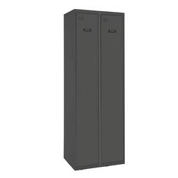 Armário de armazenamento de metal com 2 módulos de 1 compartimentos 1800 x 600 x 500 mm por RackMatic antracite e cor antracite