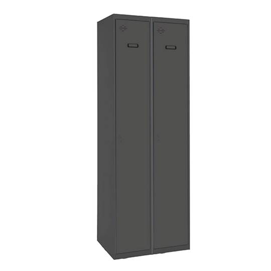 Taquilla consigna de metal de 2 módulos de 1 compartimentos 1800 x 600 x 500 mm Simonlocker Simonrack color antracita y antracita