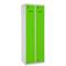 Metalowa szafka magazynowa z 2 modułami po 1 przegródkach 1800 x 600 x 500 mm firmy RackMatic w kolorze szarym i zielonym