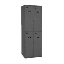 Taquilla consigna de metal de 2 módulos de 2 compartimentos 1800 x 600 x 500 mm Simonlocker Simonrack color antracita y antracita