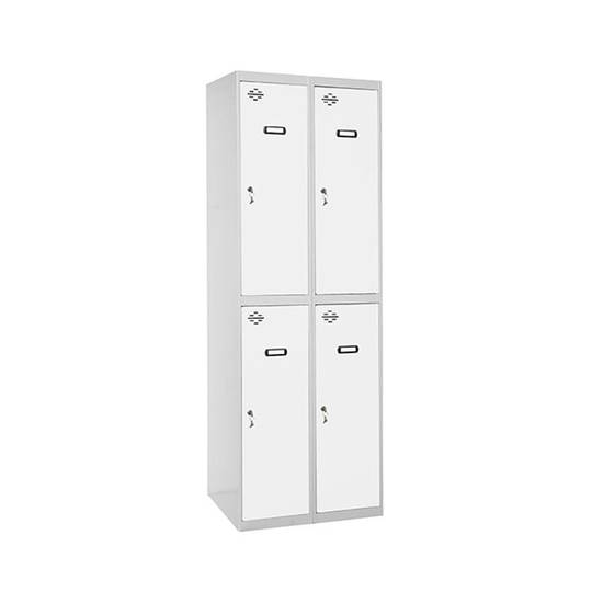 Metal storage locker with 2 modules and 2 compartments 1800 x 600 x 500 ...