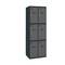 Metal storage locker with 2 modules and 3 compartments 1800 x 600 x 500 mm by Simonrack anthracite and anthracite color