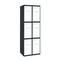 Metalowa szafka magazynowa z 2 modułami i 3 przegrodami 1800 x 600 x 500 mm firmy RackMatic w kolorze antracytowym i białym