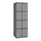 Metalowa szafka magazynowa z 2 modułami i 4 przegrodami 1800 x 600 x 500 mm firmy RackMatic w kolorze antracytowym i szarym