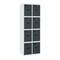 Taquilla consigna de metall de 2 mòduls de 4 compartiments 1800 x 600 x 500 mm de Simonrack color blanc i antracita
