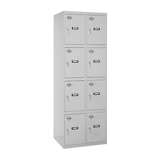 Metal storage locker with 2 modules and 4 compartments 1800 x 600 x 500 ...