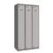 Metal storage locker with 3 modules of 1 compartments 1800 x 900 x 500 mm by Simonrack anthracite and gray color