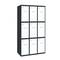 Taquilla consigna de metal de 3 módulos de 3 compartimentos 1800 x 900 x 500 mm Simonlocker Simonrack color antracita y blanco