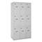 Metal storage locker with 3 modules and 3 compartments 1800 x 900 x 500 mm by Simonrack in gray and gray color
