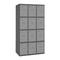Armário de armazenamento de metal com 3 módulos e 4 compartimentos 1800 x 900 x 500 mm por RackMatic antracite e cor cinza