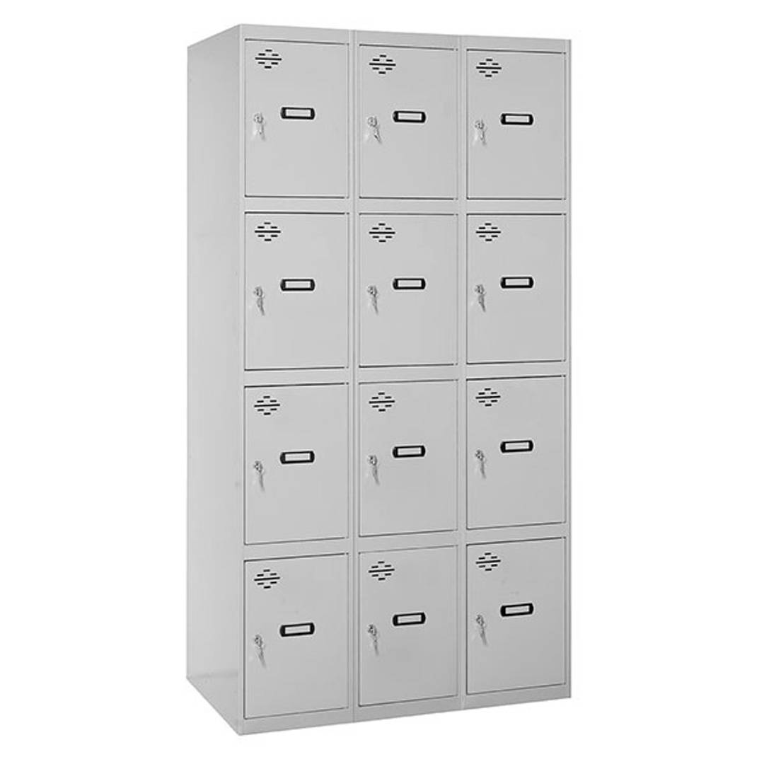 Aufbewahrungsschrank aus Metall mit 3 Modulen und 4 Fächern 1800 x 900 x 500 mm von RackMatic in Grau und Grau