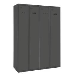 Armário de armazenamento de metal com 4 módulos de 1 compartimentos 1800 x 1200 x 500 mm por RackMatic antracite e cor antracite
