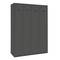 Taquilla consigna de metall de 4 mòduls de 1 compartiments 1800 x 1200 x 500 mm de Simonrack color antracita i antracita