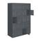 Taquilla consigna de metal de 4 módulos de 5 compartimentos 1800 x 1200 x 500 mm Simonlocker Simonrack color antracita y antracita
