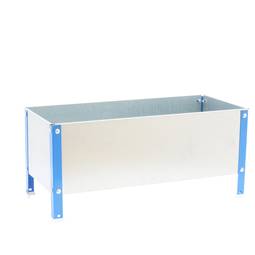 PrimeMatik Urban Garden 410x1200x600 mm azul e galvanizado 200 litros